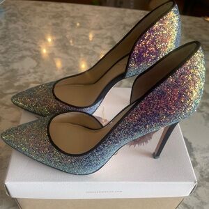 SOLD! - Jessica Simpson Chunky Glitter Heels 👠 ✨ SOLD!